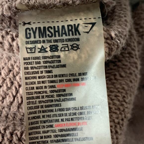 Gymshark Women Jogger M Brown Thick Plush Drawstring Sweatpants Winter 25" - Picture 5 of 9